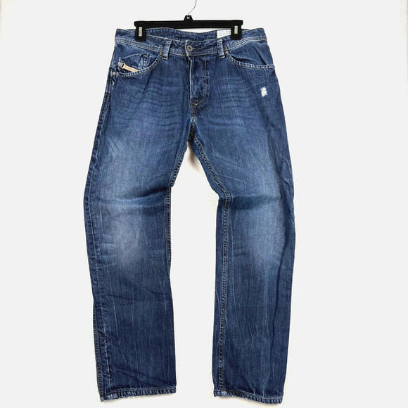 Y2K Diesel Men's 32x32 Darron Regular Slim Tapered Distressed Jeans Wash 0RM80 - Picture 1 of 11